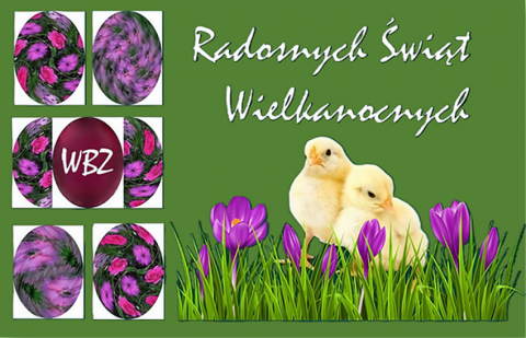 Radosnych Świąt Wielkanocnych - grafika ozdobna