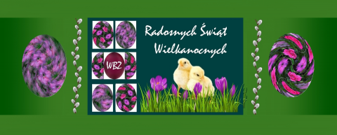 Radosnych Świąt Wielkanocnych - grafika ozdobna