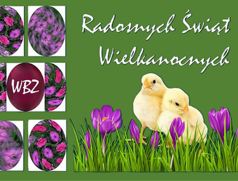 Radosnych Świąt Wielkanocnych - grafika ozdobna