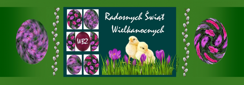 Radosnych Świąt Wielkanocnych - grafika ozdobna