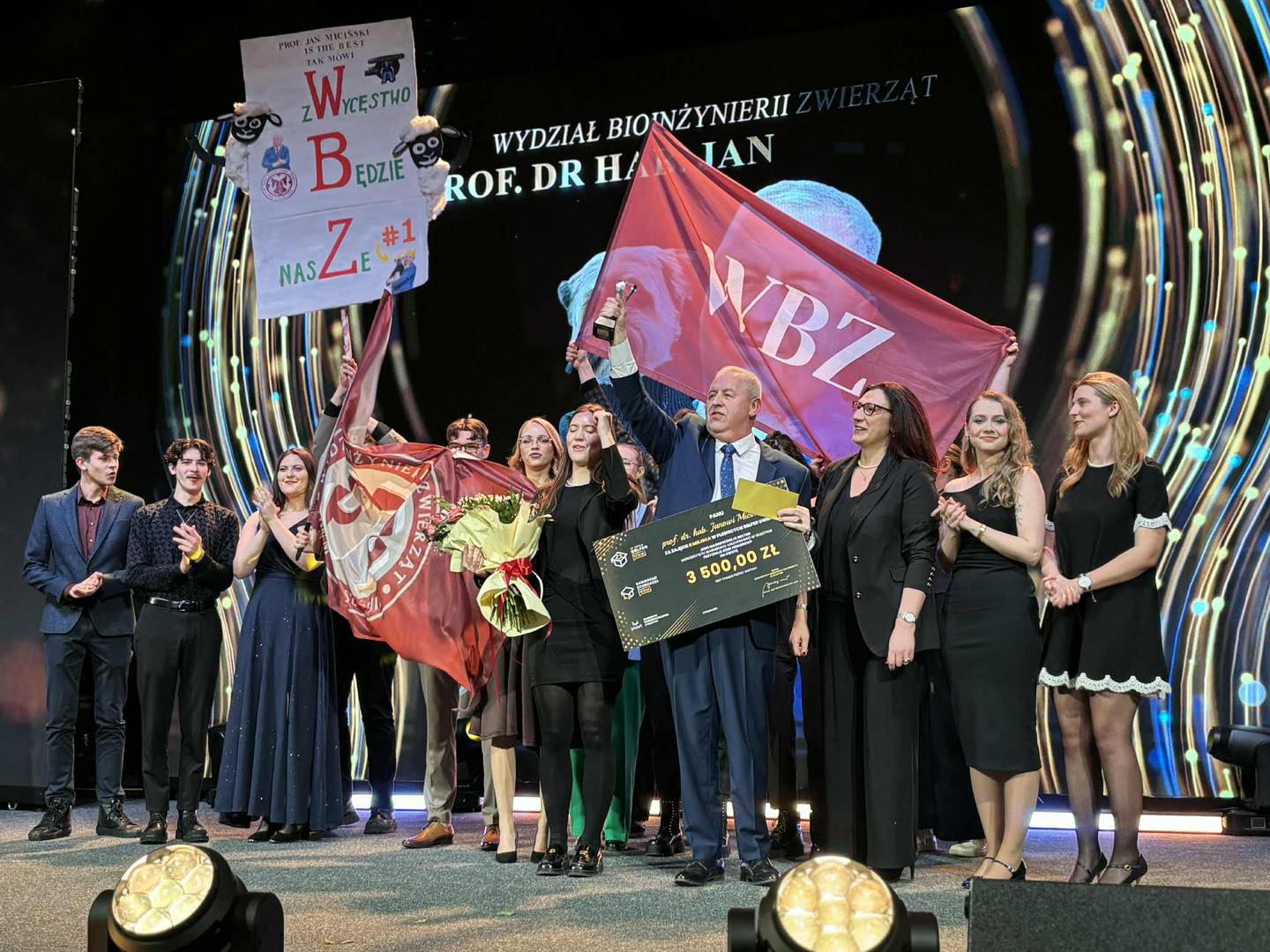 Finał Plebiscytu Belfer UWM 2025 wręczenie nagrody za II miejsce