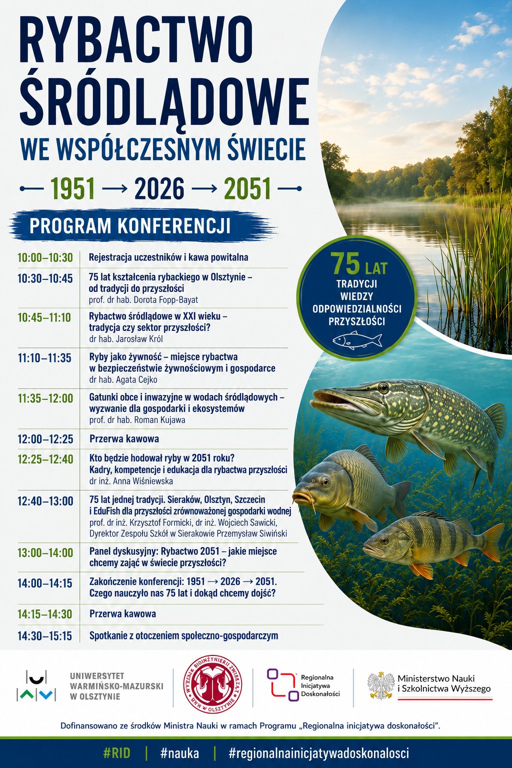 Program Konferencji grafika informacyjna z programem konferencji